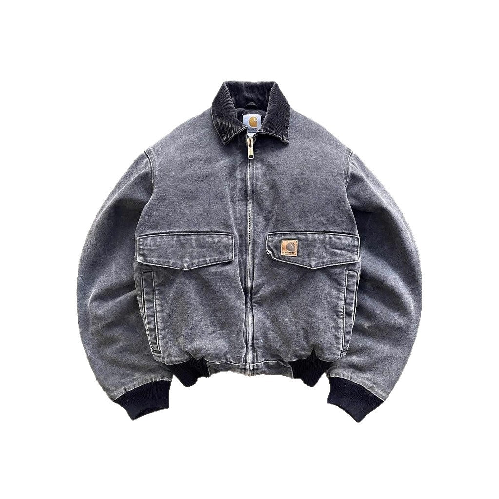 Washed denim jacket for men