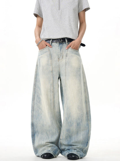 Baggy-style vintage denim