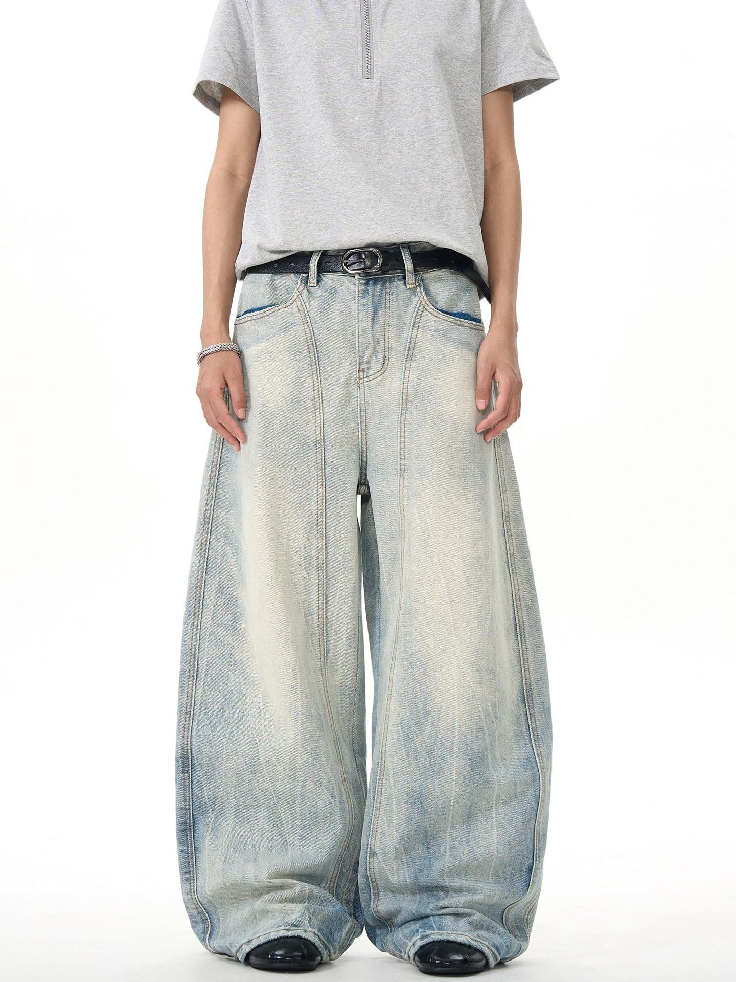 Baggy-style vintage denim