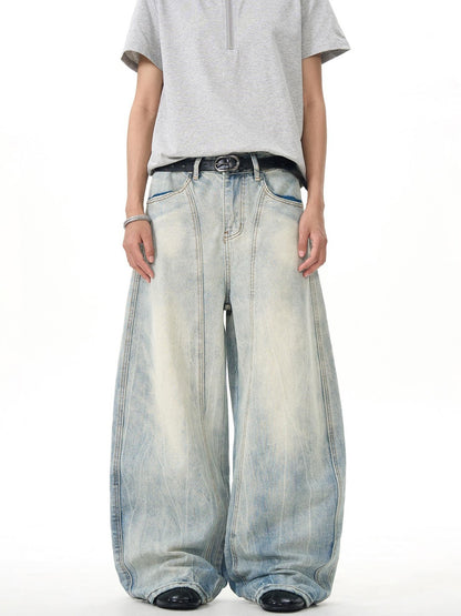Baggy-style vintage denim