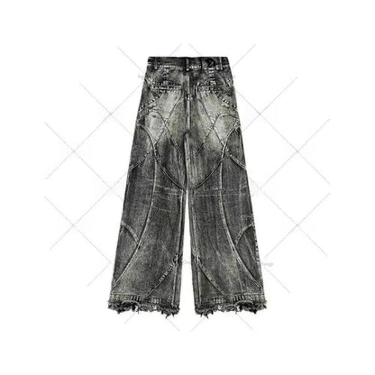 Y2K Retro Distressed Vintage washed jeans