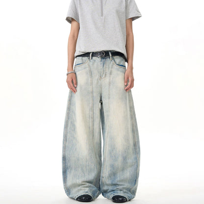 Baggy-style vintage denim
