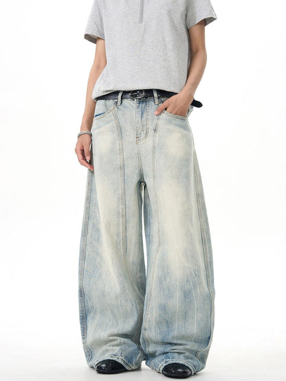 Baggy-style vintage denim