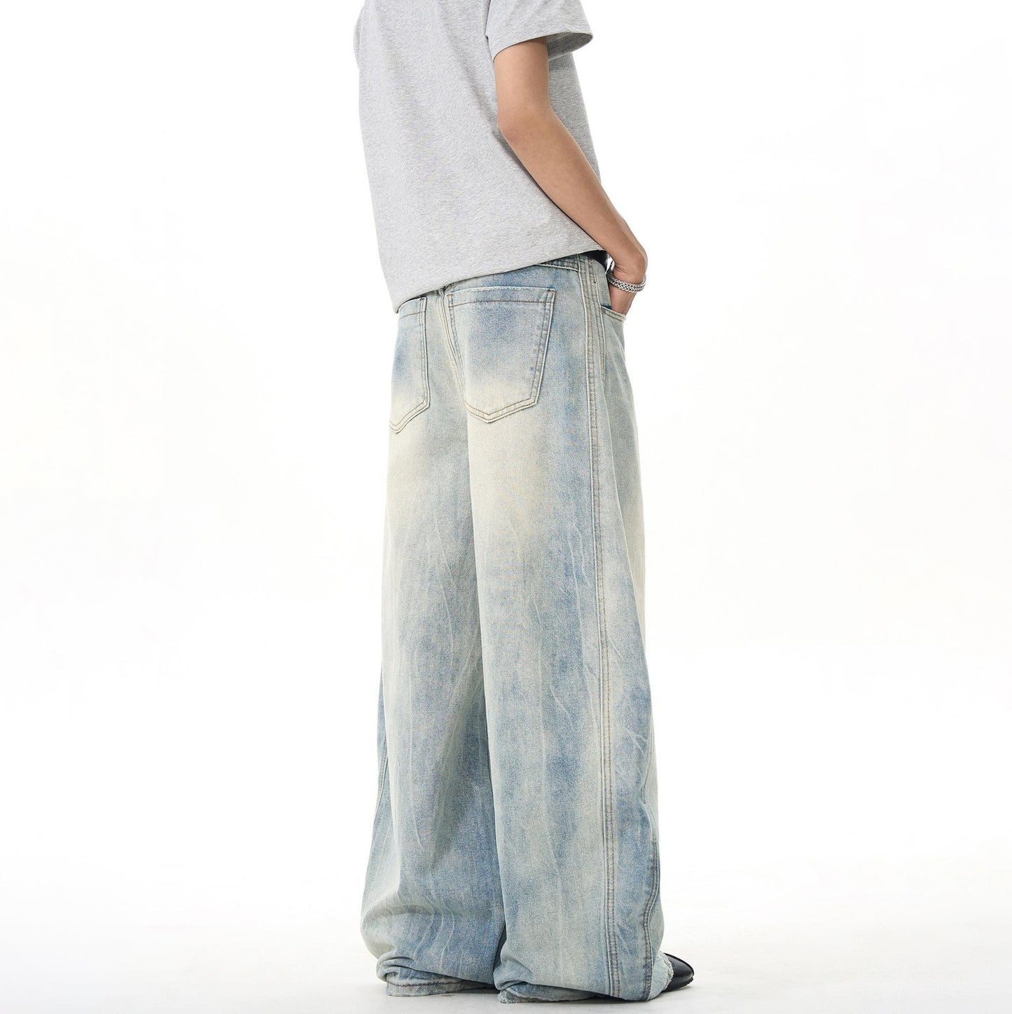Baggy-style vintage denim