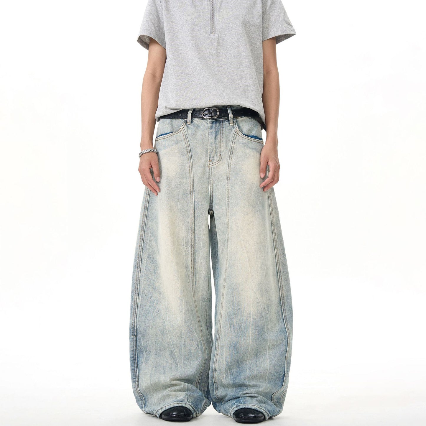 Baggy-style vintage denim