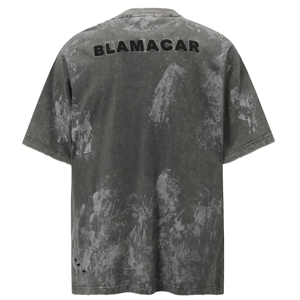 Vintage Hand-Painted Cotton T-Shirt