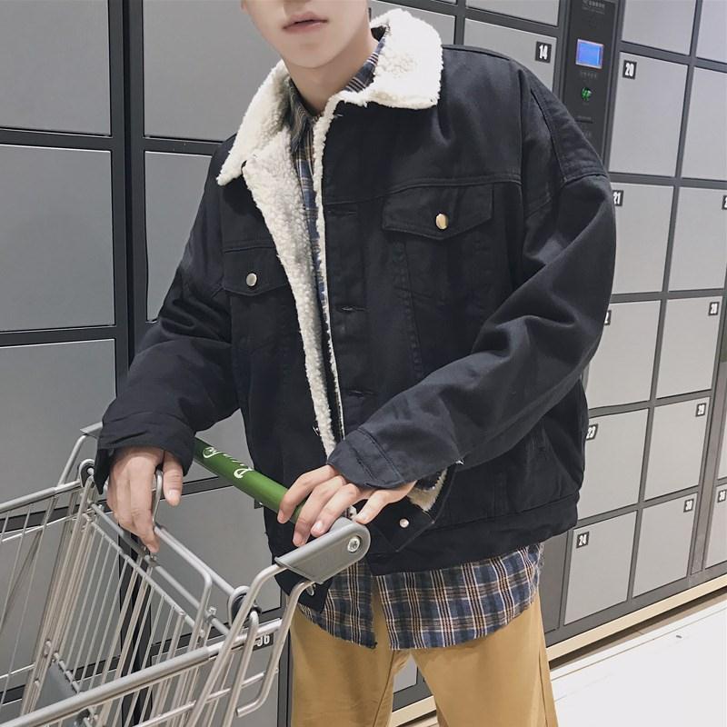 Fibered denim jacket